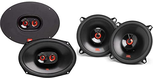 JBL Club 9632 - Ensemble d'enceinte Voiture à 3 Voies de Harman Kardon - Système de 255 Watt| 6x9 Pouce & Club 522F Ensemble Enceinte Voiture à 2 Voies de Harman Kardon - 135 Watt