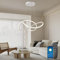YOODI Moderne LED Pendelleuchte Esstisch 48W, Dimmbar Hängeleuchte mit Fernbedienung, 3000K-6000K, Linear Design Pendellampe, Höhenverstellbar Pendelleuchten für Esszimmer, Wohnzimmer (Weiß)
