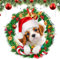 Welpe Weihnachtsschmuck, Hunde Weihnachtsschmuck, Hunde Baumschmuck, Acryl Hund Hängende Ornamente, Weihnachtsanhänger, Weihnachtshunde Baumschmuck, Acryl Hunde Weihnachtsbaum