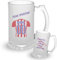 Jarra cerveza personalizada - Regalos originales - Regalos futbol - Camiseta equipos de futbol - Personaliza tu jarra con tu nombre y tu numero - Regalos cerveceros - (Sporting)