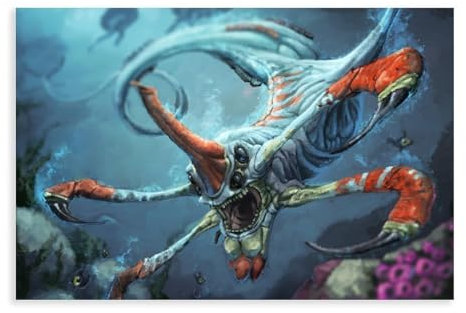 AAVEDA Game Subnautica Leinwand-Poster, Wandkunst, Dekordruck, Bild, Gemälde für Wohnzimmer, Schlafzimmer, Dekoration, ungerahmt, 30 x 45 cm