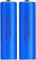 Batterie 2600 MAh Grande Capacité 3,7 V Geable Batterie Bouton Haut Piles Batterie pour Lampe De Poche, Sonnettes, Phares, Voitures RC, Etc. (2 Pièces)