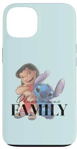 Disney 100 Anniversary Lilo & Stitch D100 Zitat Ohana Hülle für iPhone 13