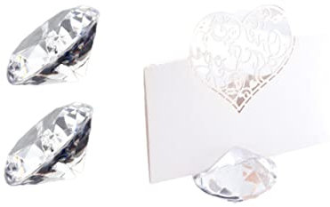 MAGICLULU 5st Geldbörse Mit Kuhdruck Für Party Fotoclip Hochzeitszubehör Desktop-business-inhaber Hochzeitshalter Name Ort Clip Kristallständer Bankett Diamant