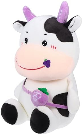 ifundom 1 Stück Jahr des Ochsen Plüschtier Kuh Form Plüsch Kuh Stofftier Kinder Hause Schmuck Ausgestopfte Kuh Spielzeug Ochse Jahr Maskottchen Kind