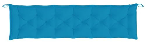 Gecheer Gartenbankauflage, Bankauflage, Sitzkissen Outdoor, Polsterauflage Bankpolster, Bankkissen, Hellblau 200x50x7 cm Oxford-Gewebe
