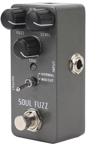 SPYMINNPOO E-Gitarren-Fuzz-Pedal, Fuzz-Pedal mit Volume Tone Gain-Regler, rutschfeste Gummiauflage, f¨¹r Gitarristen