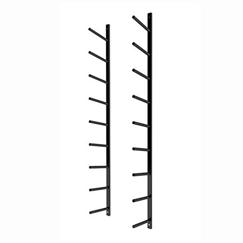 Golf Bag Stand Rack Tall Yoga Mat Basket,Wall Mount Yoga Mat Holder For Wall Storage,Heavy Duty 9 Tier Organizer Rack With Hooks,Home Gym Fitness Class Use