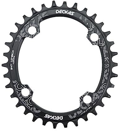 Platos Para Bicicletas Plato de bicicleta ovalado 104BCD 32T 34T 36T 38T 40 42 44 46 48 50 52 T dientes MTB bicicleta de carretera rueda de cadena de montaña 104 Bcd Plato Ovalado 32 Mtb(46T)
