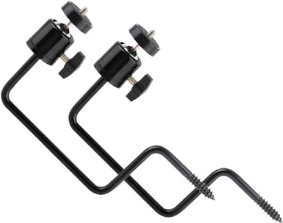 wisoolkic 2X Mini Baum Kamerahalterung mit 1/4 x 20 mm Gewindeknopflöchern für Verschiedene Geräte, Wildkamera Baumhalterung, Legierung