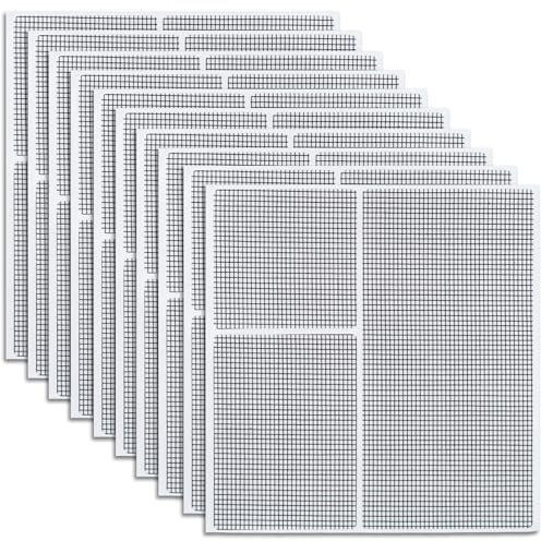 30 Pezzi Kit Riparazione Zanzariere,Toppa Zanzariera Aggiusta Zanzariera Toppe per Zanzariere Nastro di Riparazione per Zanzariera Autoadesivo,Rete Adesiva per Riparare Zanzariera-Grigio