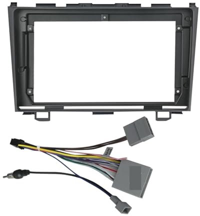 Marco de Radio Marco frontal de 9'' apto for Honda Fit for CR-V 3 RE 2006-2012 Kit de panel estéreo for tablero de instrumentos con control central estéreo y GPS for automóvil de 2Din Conveniente