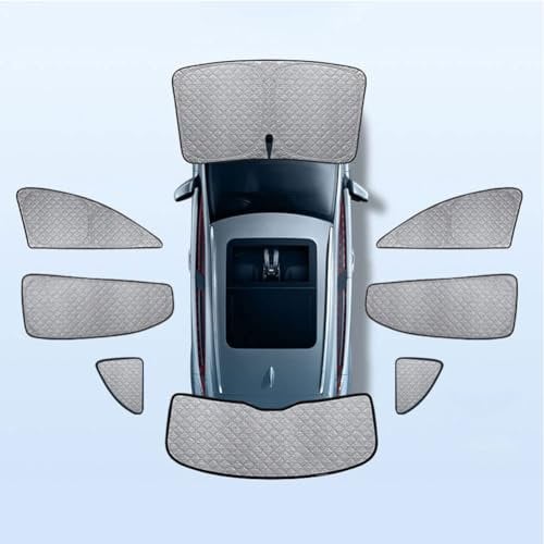 ZHIHAOLIHAI Car Internal Thermal Blind for Ford Kuga MK2 2013-2023, Foldable Front Windscreen Sunshade Cover Waterproof Side Window Screen Protector Accessories,C/8pcs