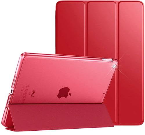 Case For Apple iPad Mini 1/2 / 3 Generation Smart Cover - Auto Wake/Sleep - Mini 1st / 2nd / 3rd Model No. A1432 / A1454 / A1455 / A1489 / A1490 / A1491 / A1599 / A1600 / A1601 (Red)