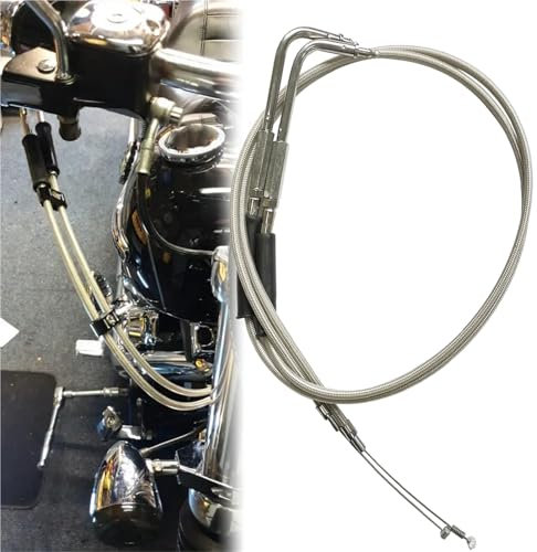 BKQCVY Zubehör Motorradzubehör 48 Zoll 120 cm Gaszug Für H&Arley Für D&avidson F&atboy FLSTF 1990 1991 1992 1993 1994 1995