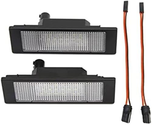 Yurefax LED Number Plate Lamp, for BMW, 1-Series E81 E87 F20 6-Series E63 E64 F06 F12 F13 Z4/E85 K48 White License Plate Light Assembly License Plate Light