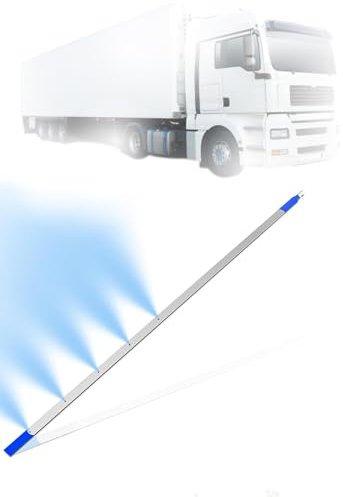 Outil de nettoyage de radiateur de voiture, de nettoyage de radiateur, outil de rinçage de radiateur, compatible avec les voitures, camions, nettoyage double eau/air (tige simple)(117cm(6 holes))