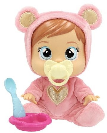 CRY BABIES LOVING CARE Nina Nurturing Doll Loving Care Nina, Cries Real Tears, Soft Pajamas & Includes 4 Accessories Kids Age 3 and Up