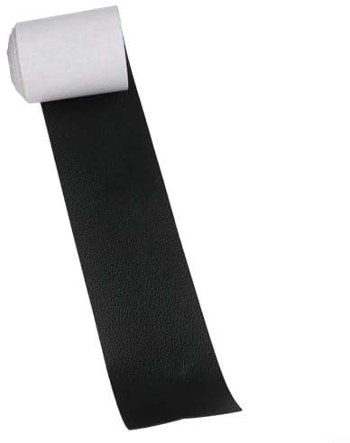 Gdfnmogo Sangle de poutre en faux bois de 1,5 m pour plafond en cuir aspect PVC industriel Noir 6,9 x 1,5 m