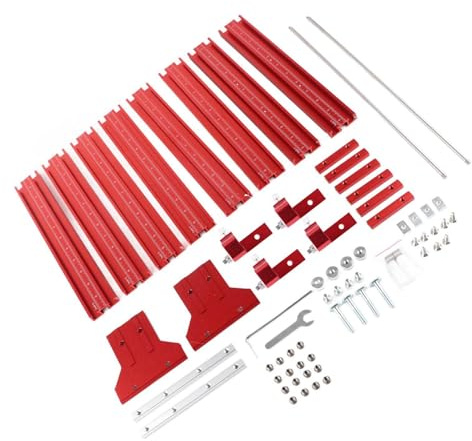 ERYUE Kreissägen-Set, Verschleiß-Set aus Aluminiumlegierung für Holzerntemaschine, Langlebiges Kreissägen-Schienensystem, Präzisionsschneidzubehör