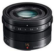 Panasonic Lumix G Leica DG SUMMILUX, 15 mm, Asph.Professionale, mirrorless micro quattro terzi, nero h-x015 (USA)