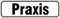 PRAXIS Schild/Türschild 17 x 5 cm 2mm Plastik Praxisschild