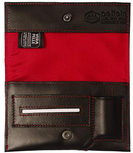 Pellein - Portatabacco in vera pelle Lesorem - Astuccio porta tabacco, porta filtri, porta cartine e porta accendino. Handmade in Italy