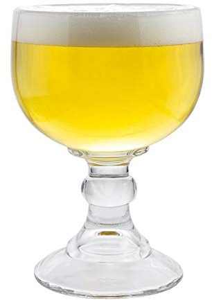 Schooner Beer Glass - 21 Oz Extra Large Goblet Crystal Style LEAD Free Shrimp Cocktail, Coronaritas, Margaritas