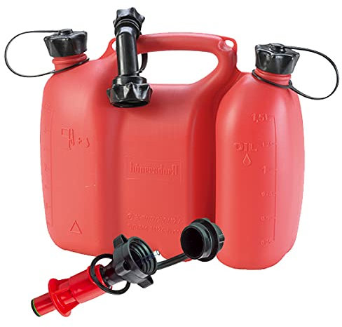 通用 Kombikanister rot 3+1,5 Liter Plus Einfüllsystem rot & Ausgiesser Doppelkanister