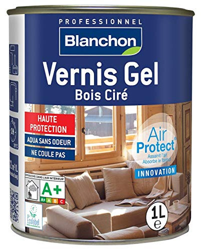 Vernis gel bois cire - chêne doré - 1 litre - Blanchon