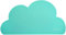 Kindsgut Platzdeckchen Wolke, Tischset, Unterlage in kinderfreundlichem Design und dezenten Farben, frei von BPA, Mint