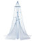 Accent Plus, Blue Hanging Bed Canopy Netting Betthimmel für Queen-Size-Bett, blaues Polyester