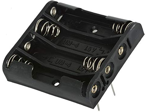 Jameco Reliapro UM-4 4x AAA Battery Holder with PC Pins (Pack of 4)