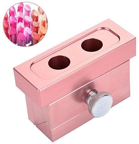 DIY Lippenstift Form Aluminiumlegierung Lippenbalsam DIY, Lippenstift Maker Form, Lippenbalsam machen Tool Kit Set(2 Loch Lippenstiftform)