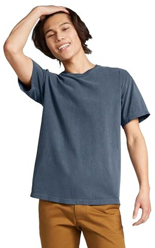Comfort Colors Herren Heavyweight Short Sleeve Tee, Style G1717/G1745 T-Shirt, Denim (1er-Pack), Mittel