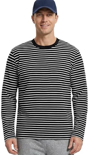 Mens Striped Long Sleeve T Shirt