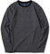 Mens Striped Long Sleeve T Shirt(L,Black&White Narrow)