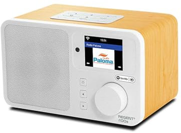 Spotify Connect Radio por Internet Bluetooth WI-FI WiFi Dab/Dab+ FM con RDS Radio Radio Cocina Digital Altavoz Despertador Snooze Timer LCD Pantalla a Color Regent i100s