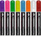 Mission Darts Scoreboard Flüssigkreide Acryl 501, Cricket-Tafel, Whiteboard (8 Stück gemischte Farbstifte)