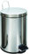 Buckingham Stainless Steel Pedal Bin Waste Trash Bin Office Bathroom kitchen with Plastic Inner Bucket, 20 Litre
