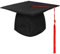 KEELYY Doktorhut Abschluss Hut Unisex, Graduation Cap Verstellbar Bachelor Doktorhut für Abschlussfeiern vom Studium, Universität, Hochschule, Abitur - Absolventenhut