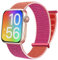 BlackPro Für Kinder Apple Watch Band, atmungsaktives, weiches Nylon-Armband für Jungen und Mädchen, kompatibel mit Apple Watch Series 7/6/5/4/3/2/1/SE 38 mm, 40 mm, 45 mm (42/44/45 mm, PomeRed)