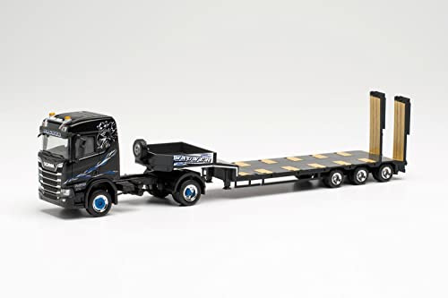 Scania CR ND 4x4 Tieflade-Sattlezug „Wagner Mitteleschenbach“ Modell Auto Miniaturmodelle Kleinmodell Sammlerstück Detailgetreu