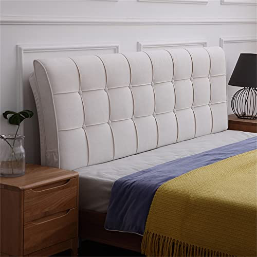 Generic Cojín De Cabecera Cojín De Lectura para Adultos Cojín De Descanso De Cama Largo Cuña Tapizada con Funda Desmontable para Ver Televisión, Jugar, Descansar,B,No headboard 35.4/90cm