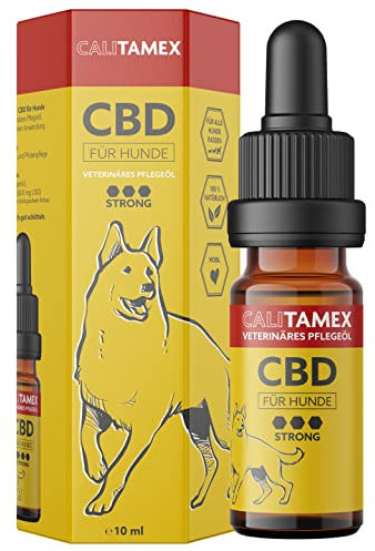 CALITAMEX CBD Öl Hund 8% | Aus Bio Kultivierung | Premium CBD Öl für Hunde | 800mg CBD Hund, mit Tierärzten entwickelt | THC freies CBD Öl Hunde | 100% natürliches CBD Hunde | 10ml