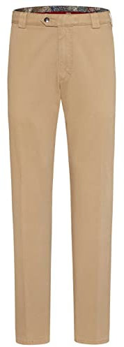 MEYER Men's Roma Cotton Trousers - 9-316 - Soft Cotton Chino, 42 Camel, 40 W/32 L