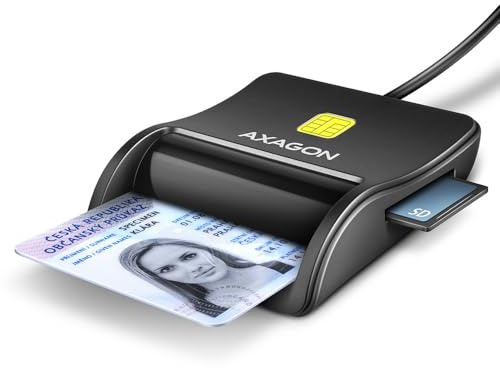 AXAGON CRE-SM3SD USB Smart Card & SD/microSD/SIM Card FlatReader