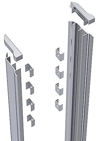 nuie AQ-SCK Rene Shower Enclosure Screw Cover Kit, 1850mm, Chrome
