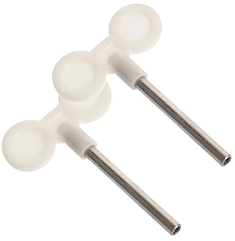 2 Stück Spieluhrschlüssel 45mm für Aufziehmechanismus aus Metall | Ersatz für Verloren Gegangene Schlüssel, Passend für Reparatur und Selbstgemacht Bau, Kompaktes Zubehör im Doppelpack