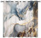 YUANZU Marmor Vorhänge Goldenen Adern Dunkel Blau Grau Gold Ösen Gardinen mit Blickdichte Vorhang Kälteschutz Blackout Curtain Wohnzimmer Schlafzimmer Verdunkelung Fenster, 2 Stück, H 245 x B 140 cm